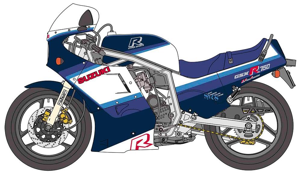 Hasegawa 1:12 Suzuki GSX-R750(G)(GR71G)