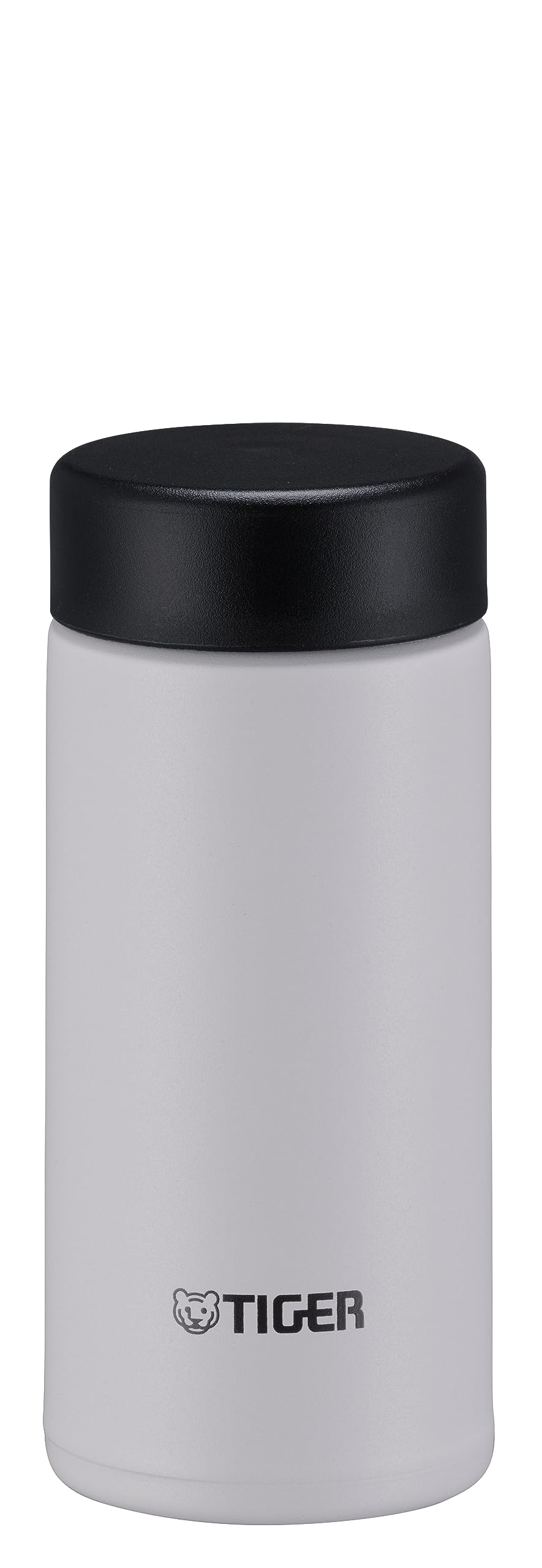 TIGER Water Bottle, 6.8 fl oz (200 ml), White Water Bottle, Screw Stainless Steel Bottle, Lid and Seal are Integrated, Easy Cap, Vacuum Insulated, Mug, Thermal Insulation, Tumbler, Snow White