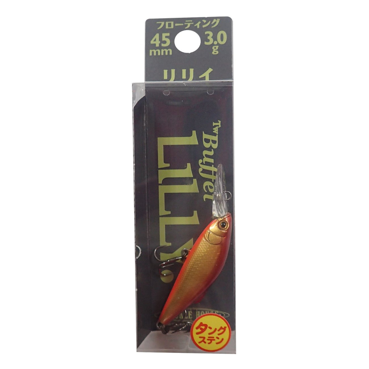 TackleHouse, Minnow, Buffet, Lily, 1.8 inches (45 mm), 0.1 oz (3 g), Gold Red/OB #117 BULI45