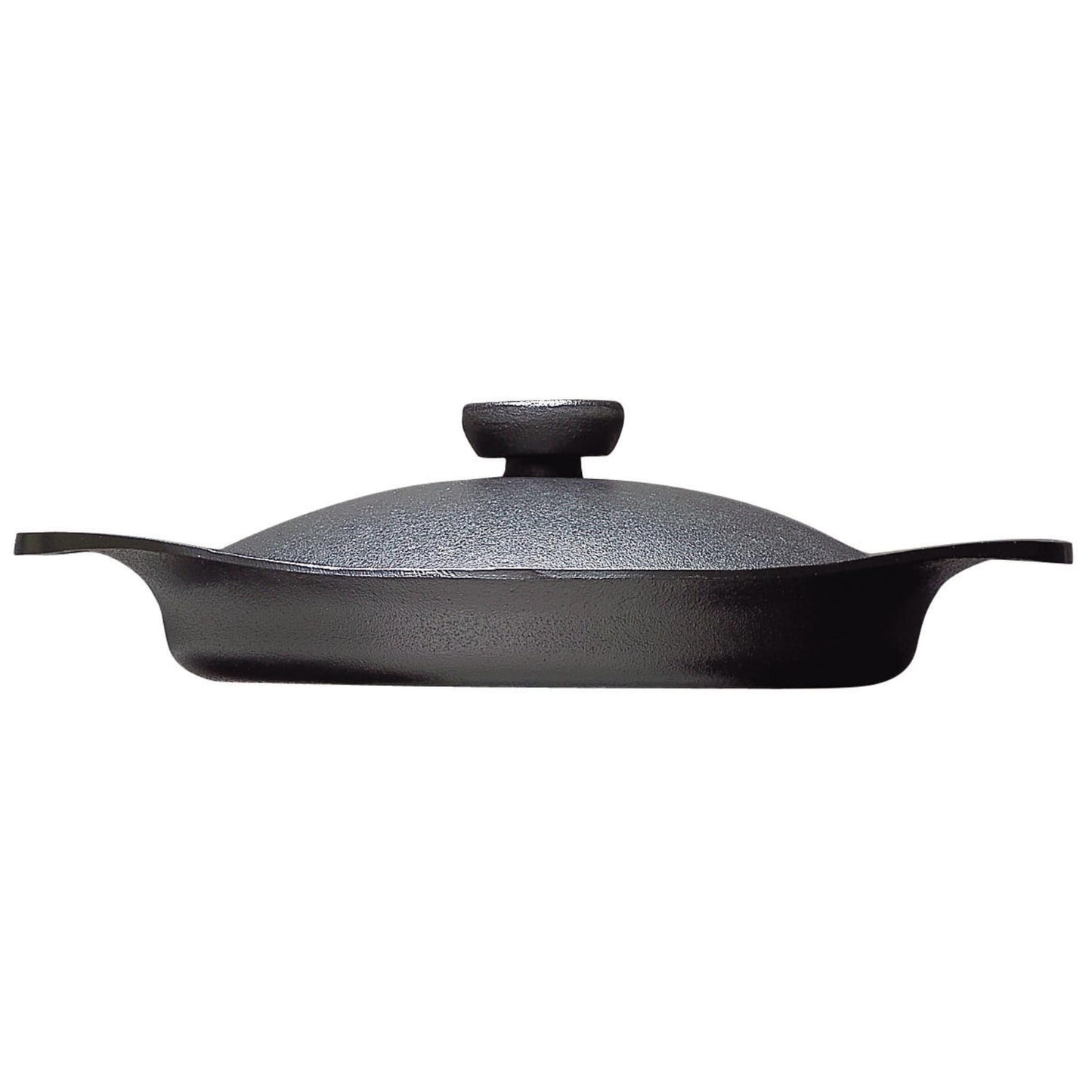 Sori Yanagi Nanbu Ironware Oil Pan with Simple Design and High Practicality, Made in Japan, Iron Lid and Handle Included, Induction Compatible
