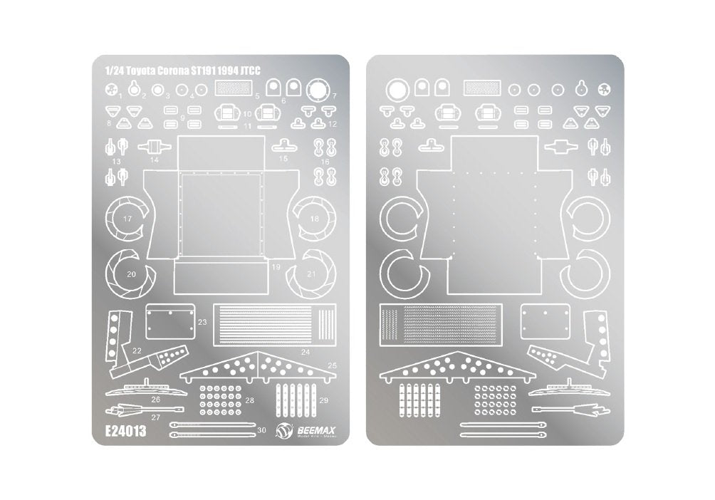 Aoshima 103975 Detail Up Parts for Toyota Corona ST191 1994 JTCC Ver. 1/24 scale kit