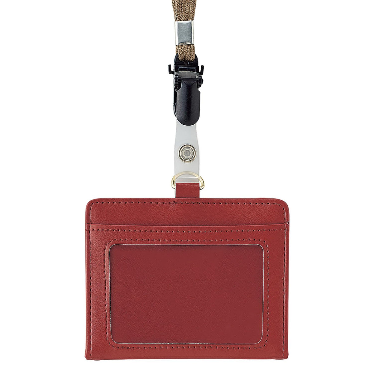 Lihit Lab Mutual ID Card Holder Terracotta Orange A2625-4