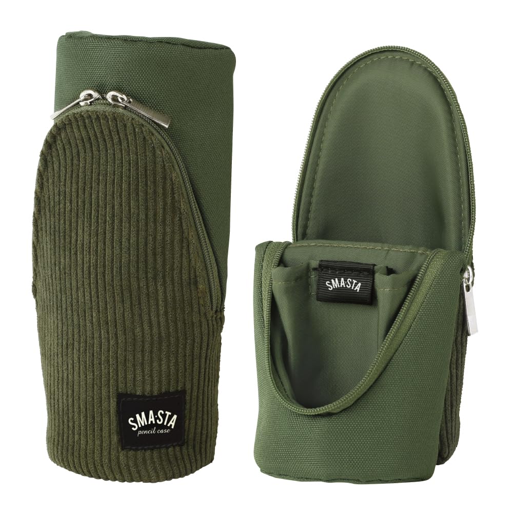 Sonic Pen Case Suma Sta Corduroy Standing Pen Case Green FD-1735-G