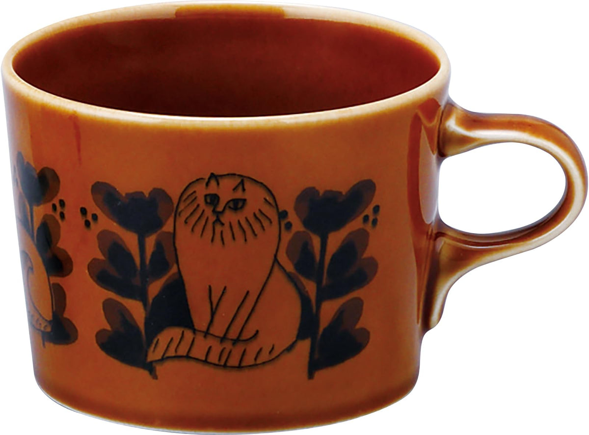 Lisa Larson LL163-11 Sketch Cats Sketch Cats, Sigurit Mug, Approx. 10.1 fl oz (300 ml), Lisa's Sketch Series, Miscellaneous Goods, Scandinavian Tableware, Microwave Safe, Dishwasher Safe, Birthday
