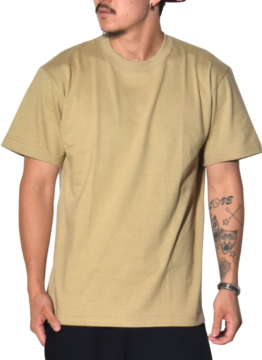 United Athle Men's 5.6 oz. Tee XXL Sand Khaki