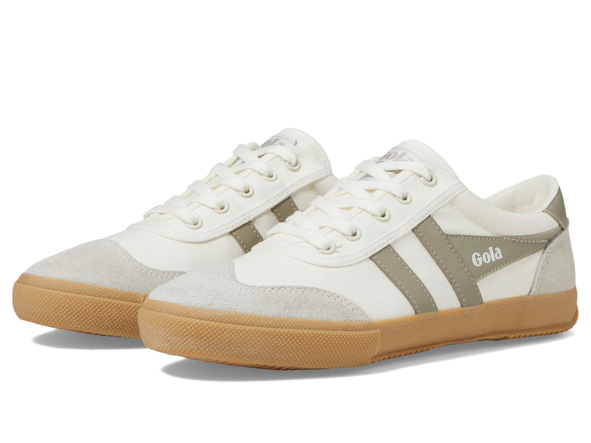 Gola Women's Badminton Off-White/Feather Grey/Gum 7.5 Medium
