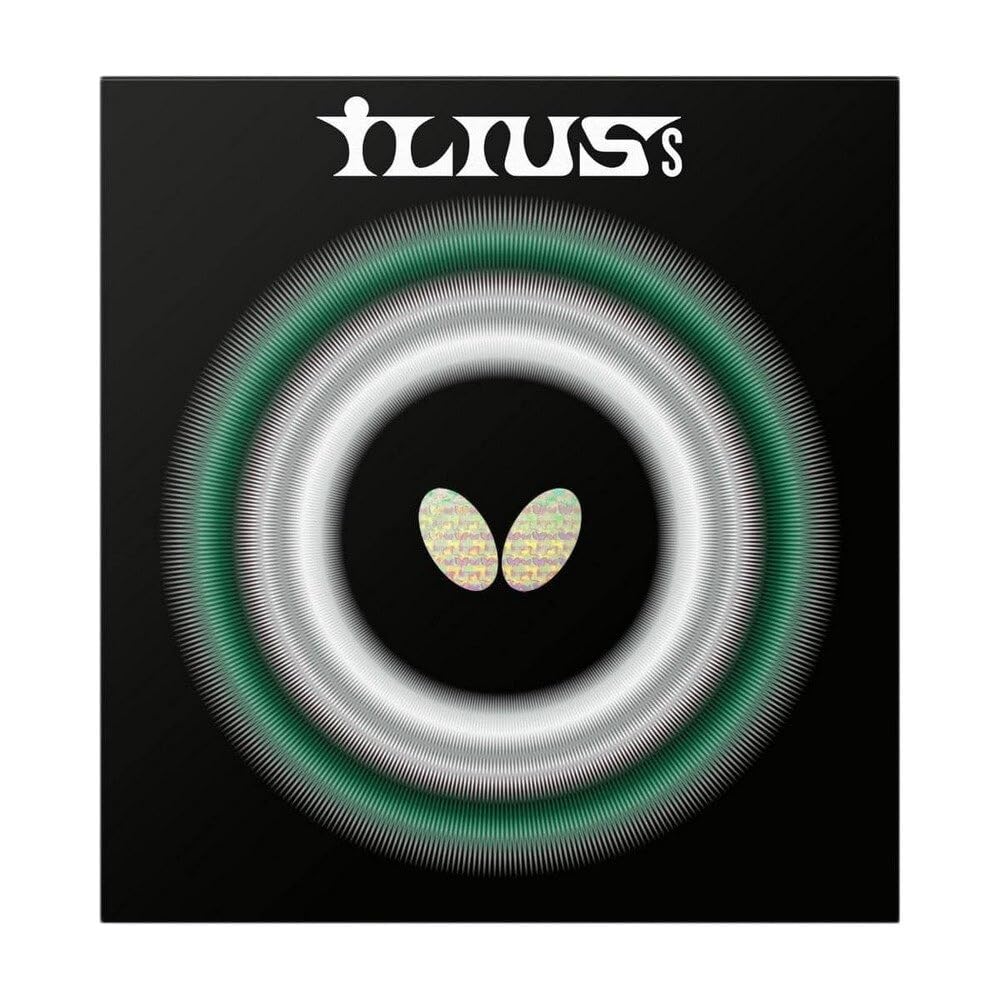 Butterfly Ilius S Table Tennis Rubber Sheet - Professional Long Pips Rubber Sheet - Available in 0.5, 1.1, and 1.3 Sponge Thicknesses - Red or Black - Made in Japan,ILS13BK