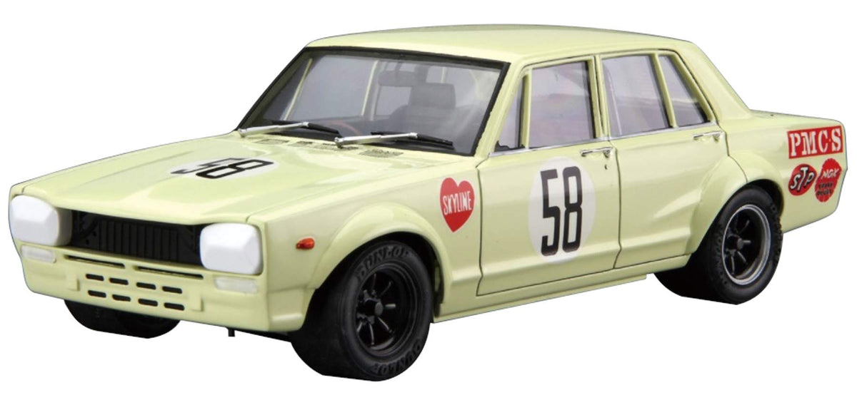 Aoshima 06105 PGC10 Skyline 2000GT-R JAF GP '70 Car Scale 1/24 Hobby Plastic Kit NEW