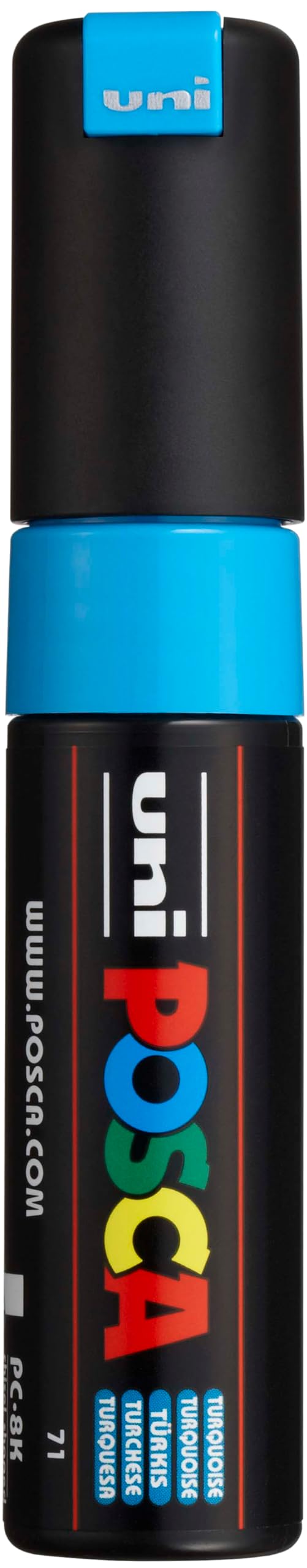 Posca Marker 8K in Turquoise, Posca Pens for Art Supplies, School Supplies, Rock Art, Fabric Paint, Fabric Markers, Paint Pen, Art Markers, Posca Paint Markers