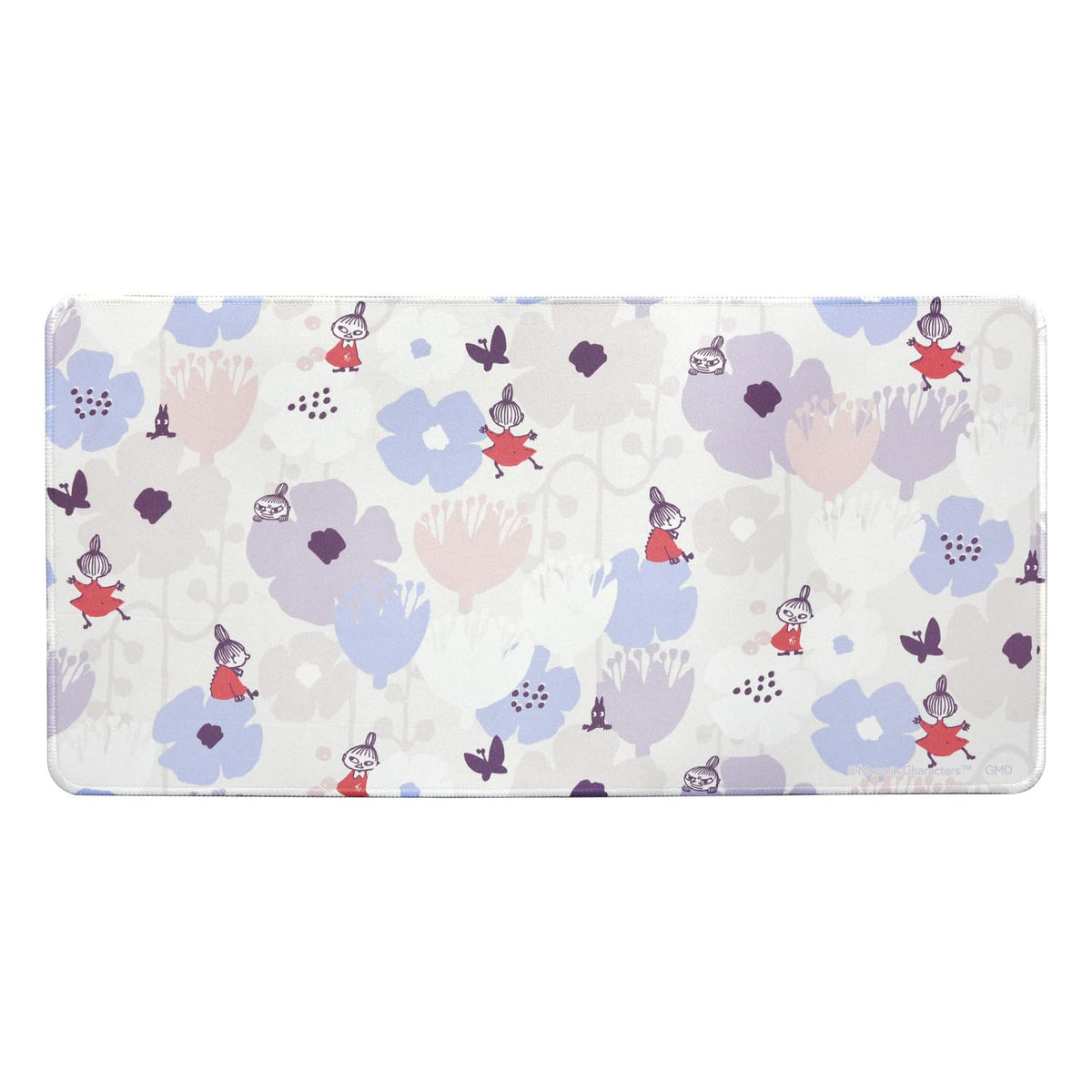 Gourmandies Moomin Desk Mat, Little My and Floral Pattern, 1 MMN-227B