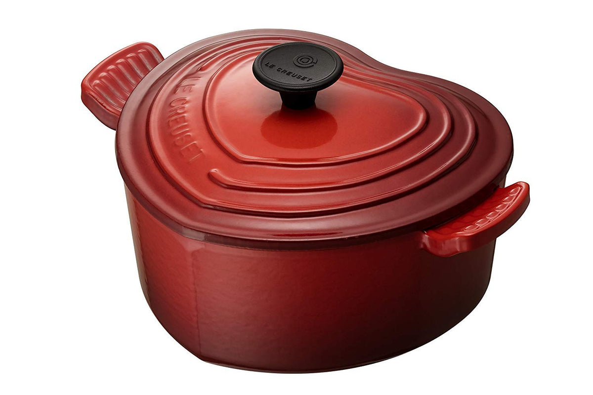 Le Creuset Enameled Cast Iron Heart Cocotte, 2 qt., Cerise