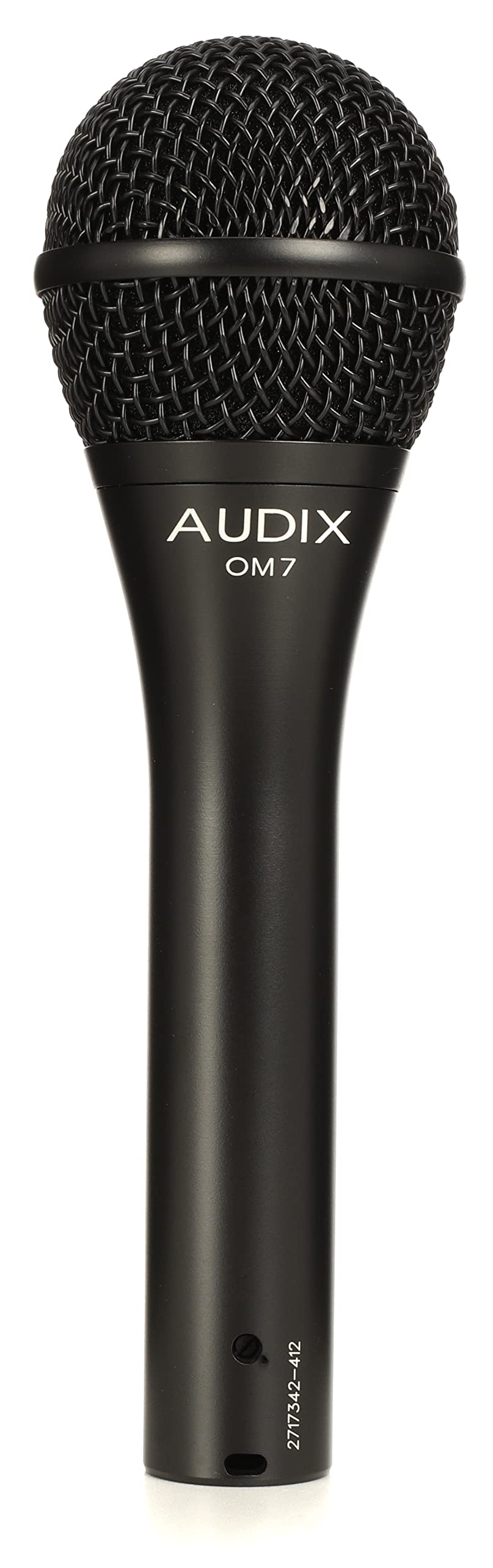 AUDIX OM7 Hypercardioid Handheld Dynamic Vocal Microphone for Stage Singers - Black