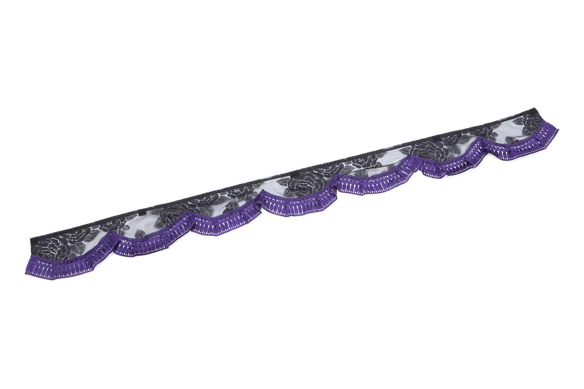 Elegant Front Curtain Rose Pattern Lace Front Curtain L (2200mm), model: MFC-RA-PLL