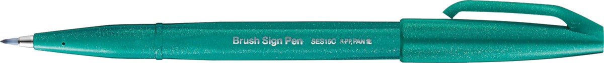 Pentel Brush Sign Pen SES15C-12 Fibre-Tip Pen 1 turquoise
