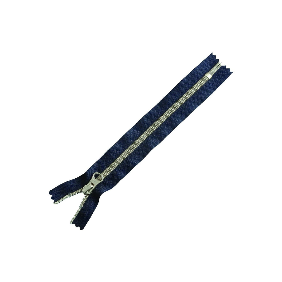 Y.K.K Metallion Single Opening Zipper, Navy x Silver, 7.9 inches (20 cm), 3 Pieces, 5CM20-2S