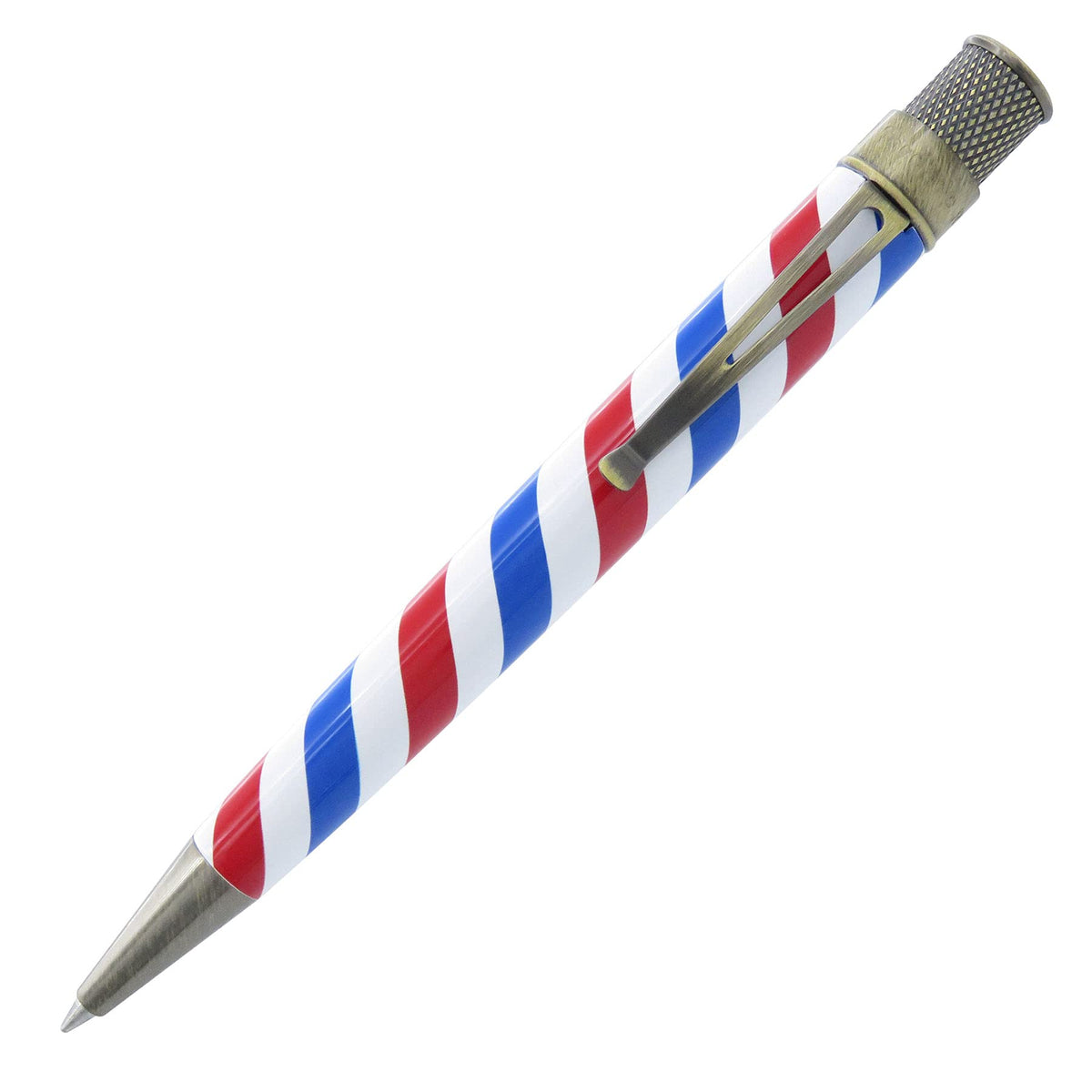 Retro 51 Tornado Vintage Metalsmith Brutus Barber Pole Pen (R51-VRR-2118)