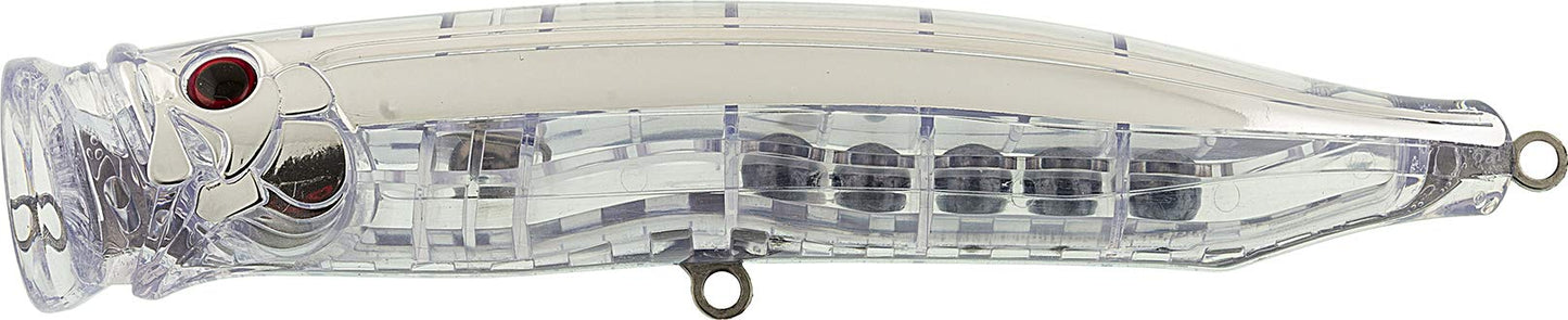 TackleHouse CFP120 Popper Contact Feed Popper 4.7 inches (120 mm), 1.1 oz (30 g), NR Clear, NR5 CFP120 Lure