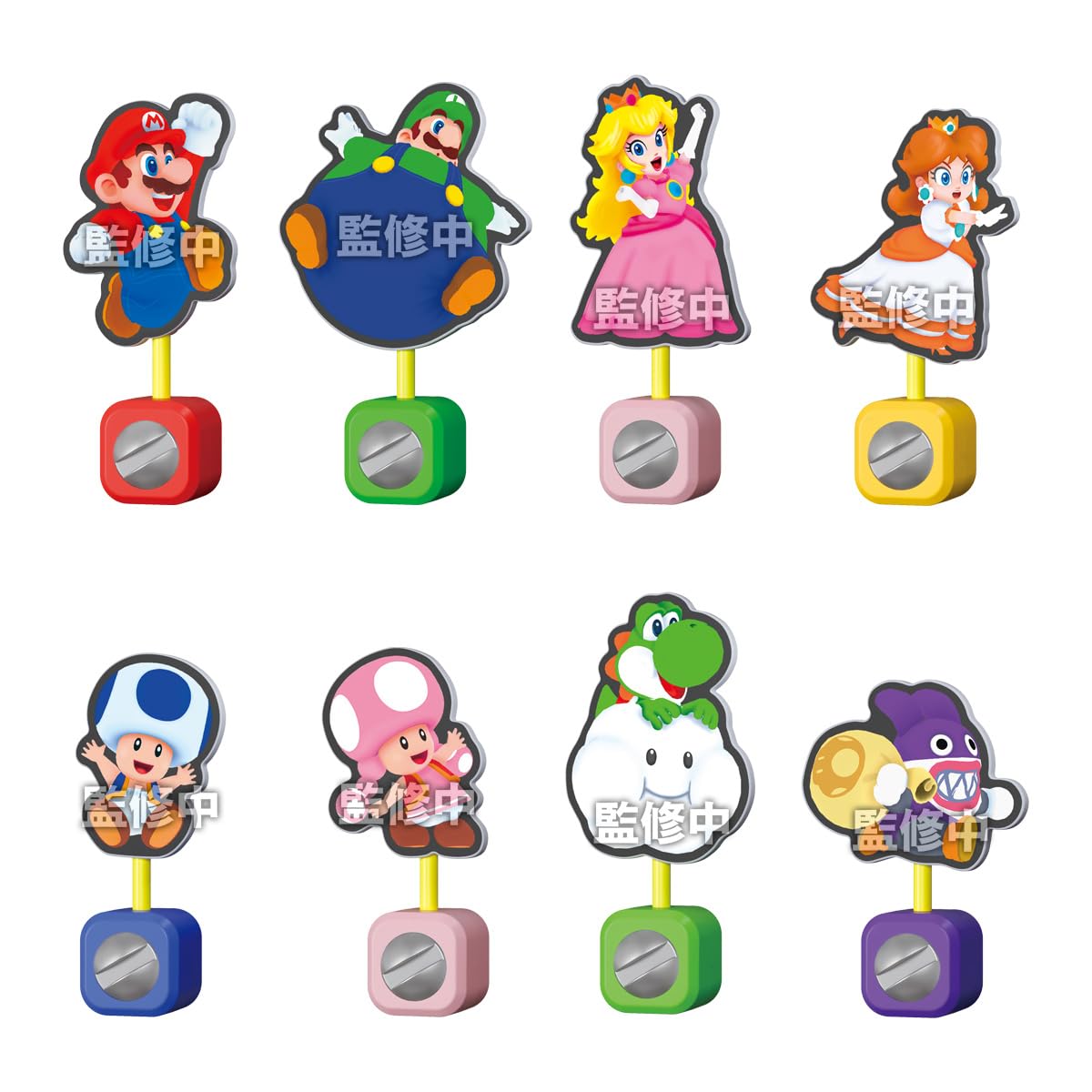 BANDAI Super Mario Bros Wonder Panel Clip Stand, 16 Piece Box (Shokugan) Chewing Gum