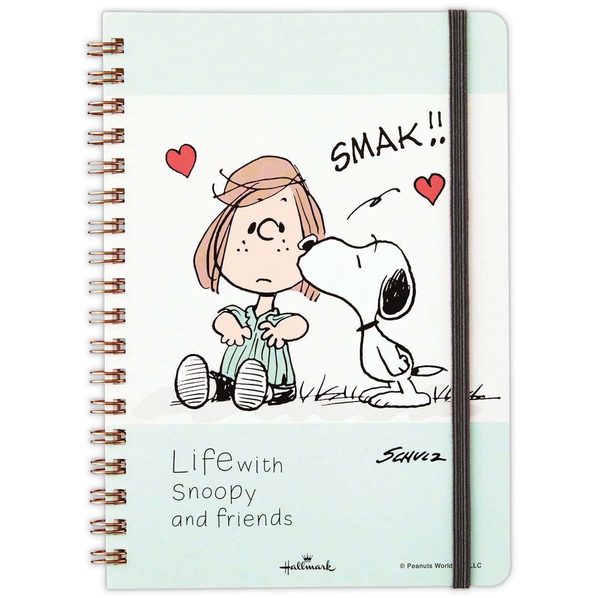 Hallmark 830892 Snoopy Ring Notebook, B6, Horizontal Rule, Green