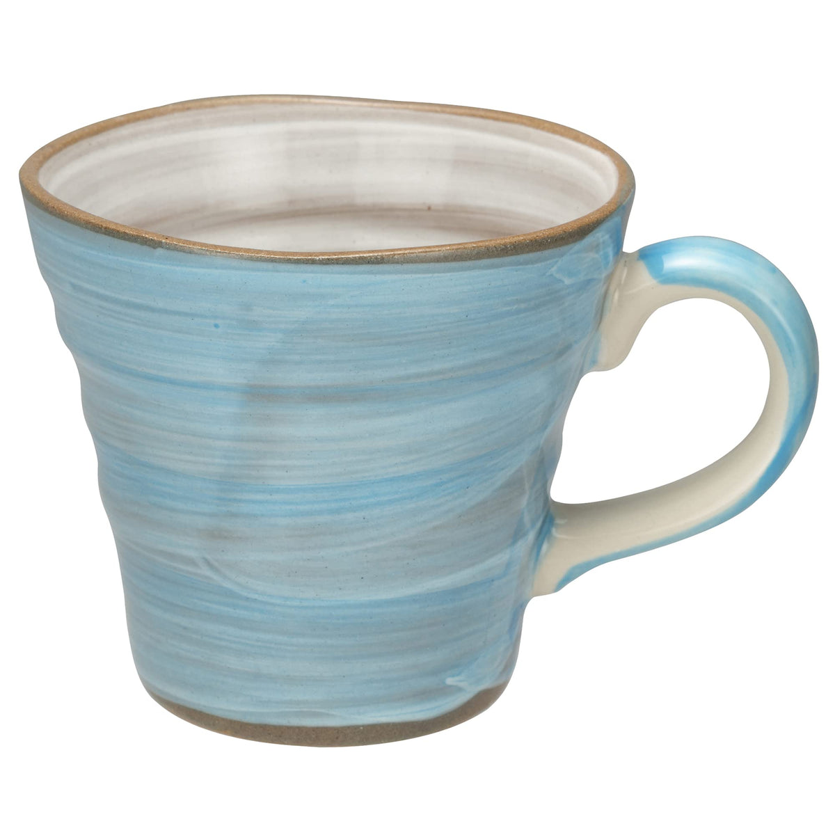 イチキュウ(Ichikyu) Mino Ware 597-03 Mug, Cup, Diameter 3.5 x Height 3.1 inches (9 x 8 cm), Watercolor, Blue, Made in Japan