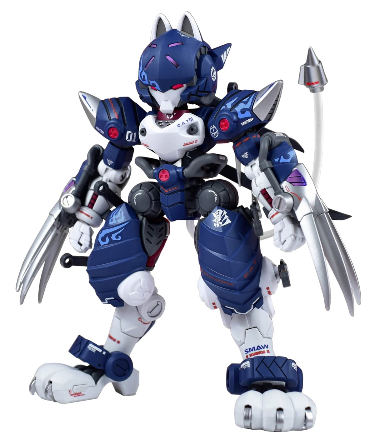Platz XIAOT C.A.T-01 Super Mobile Armor, Cat Ninja, Shadow, 1/60 Scale, Color-Coded Plastic Model