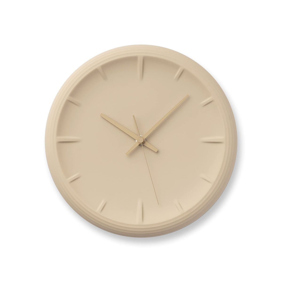 Remnos RELIEF RF22-06 BG Lemnos Wall Clock, Analog, Porcelain Beige, Relief
