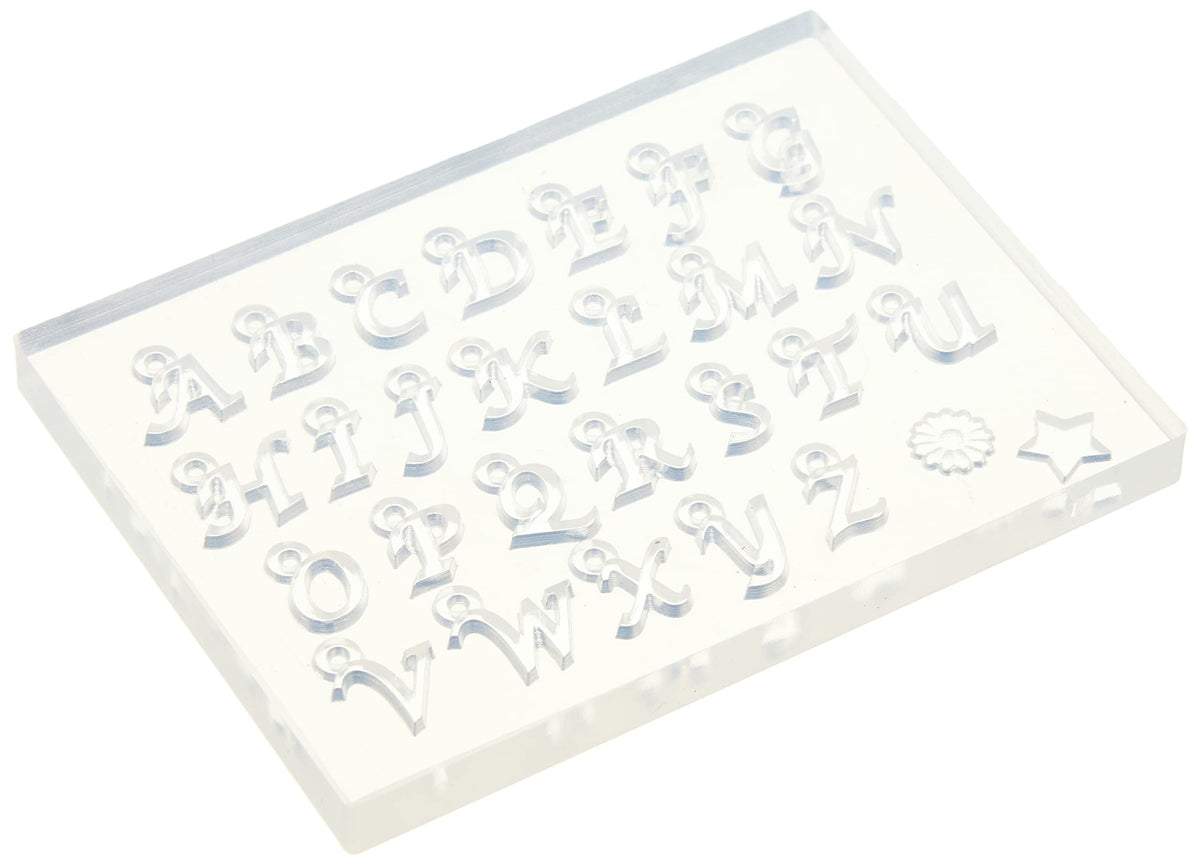 Miniature Alphabet Silicone Mold for UV Resin/Epoxy/Polymer Clay Crafts F-1807
