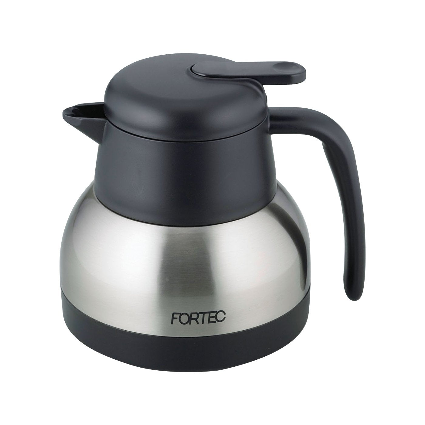 Wahei Freiz FHR-7452 Fortec House Tabletop Pot, 20.3 fl oz (600 ml), Satin, Lever Type Stopper, Vacuum Insulated Construction, Hot or Cold Retention