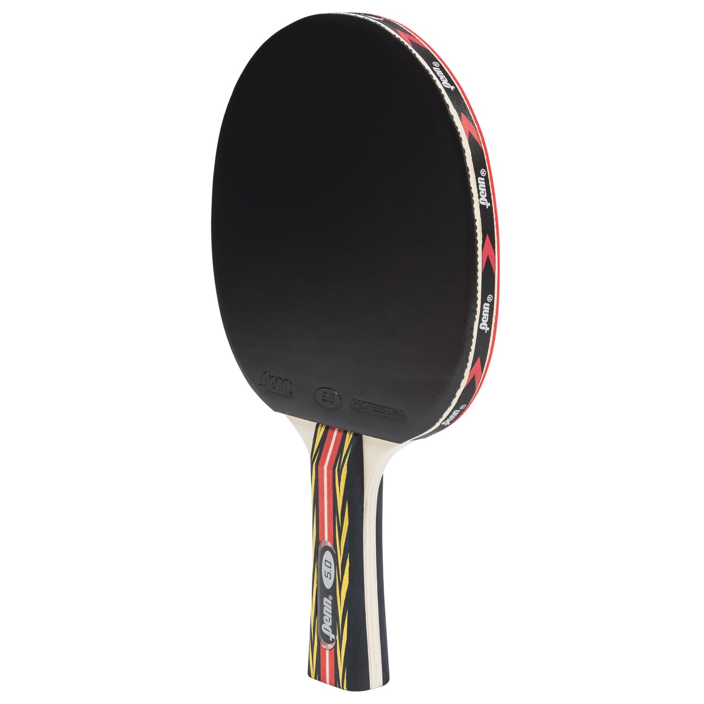 EastPoint 5.0 Professional Ping Pong Paddle, Table Tennis Racket, Red/Black