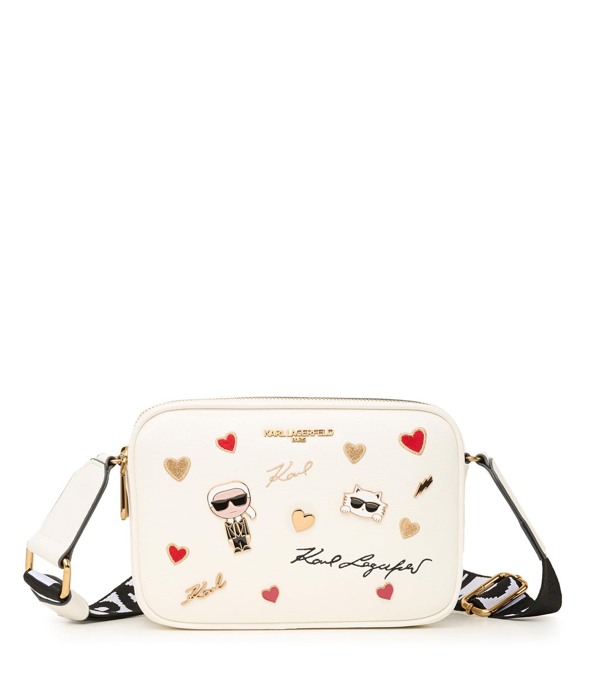 KARL LAGERFELD Maybelle Crossbody Bag, Multi/White, One Size