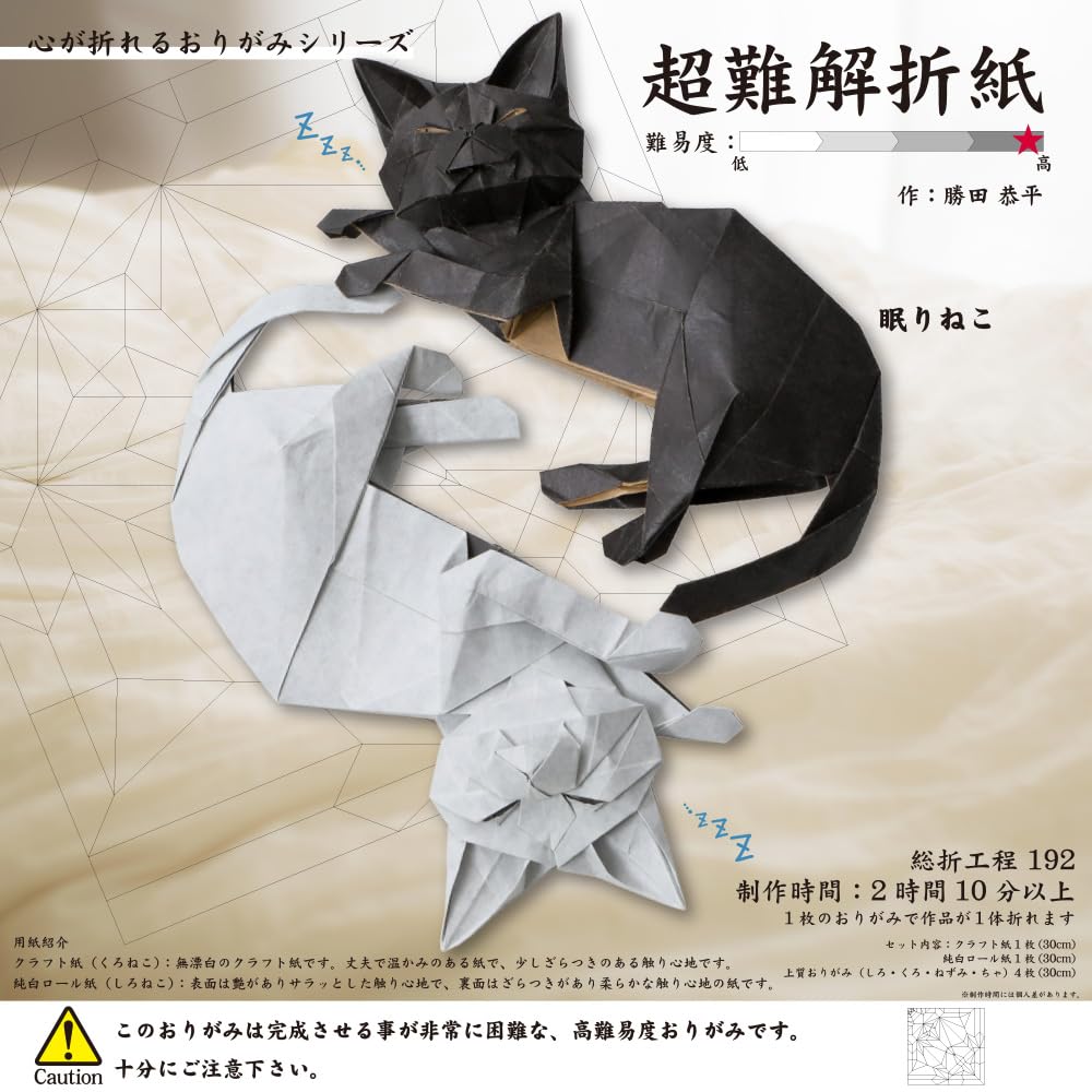 Toyo 006081 Origami Origami Series Origami Kokorigami, Super Esoteric Cat