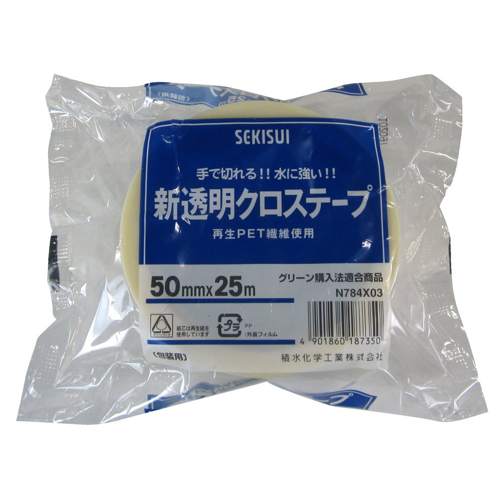 Sekisui new transparent cloth tape No.784 50mm ¡Ñ 25M transparent