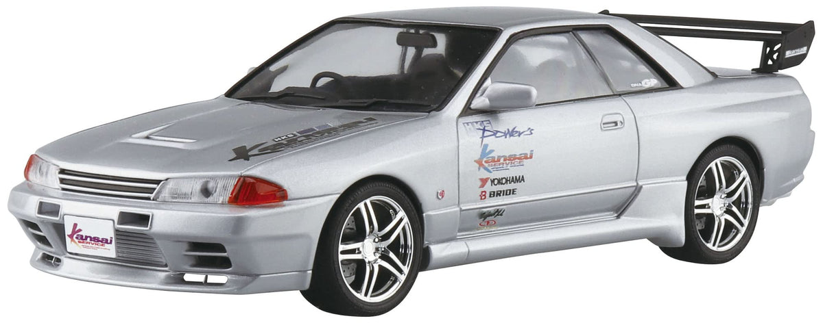 Aoshima Bunka Kyozai 1/24 The Tune Car Series No. 76 HKS Kansai BNR32 Skyline GT-R 1990 (Nissan) Plastic Model