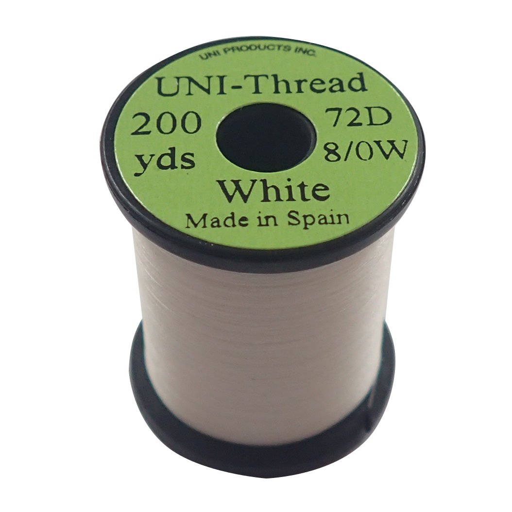 TIEMCO Fly Tying UNI Uni Thread, 8/0, 200 Yard, White