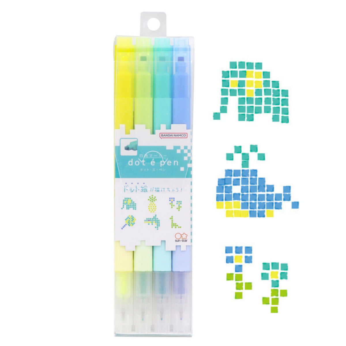 Sun-Star Stationery S4541790 Water-Based Pen Marker, Dot E Pen, B Pattern