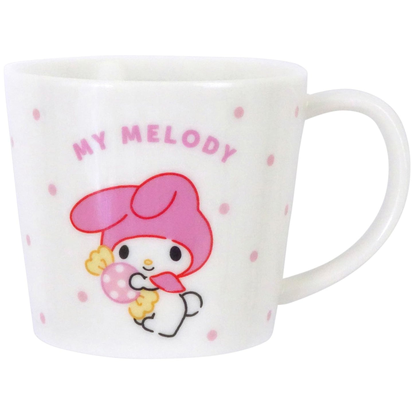 Sanrio 335121 My Melody Mug, Medium, Approx. 9.5 fl oz (280 ml), Microwave Safe, Dishwasher Safe, Characters Sweets & Dots, Made in Japan