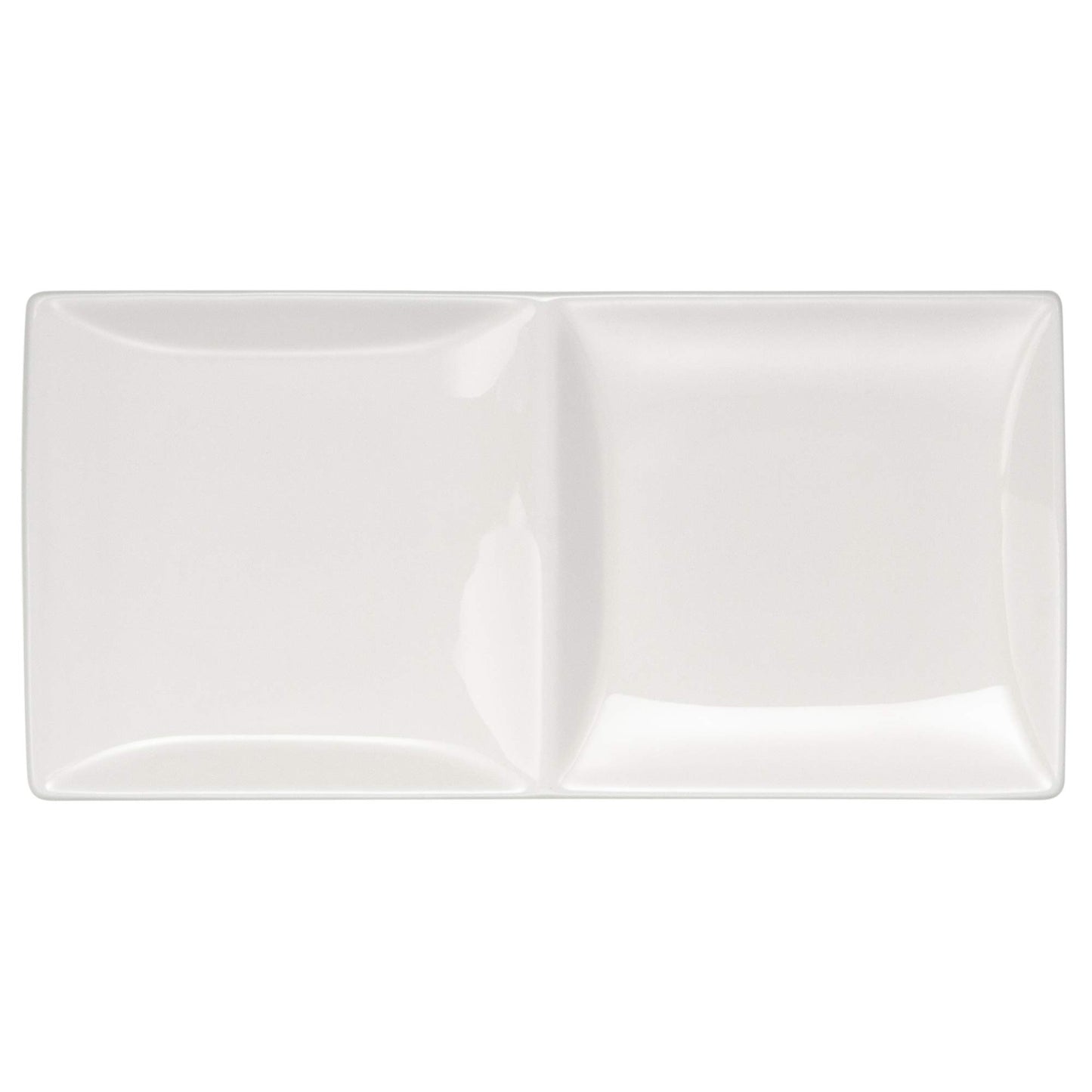 Narumi 51095-5602 Plate, Stone Relief, 6.3 inches (16 cm), White, Simple, Stylish, Relief, Double Tray, Divider Plate, Microwave Safe, Dishwasher Safe