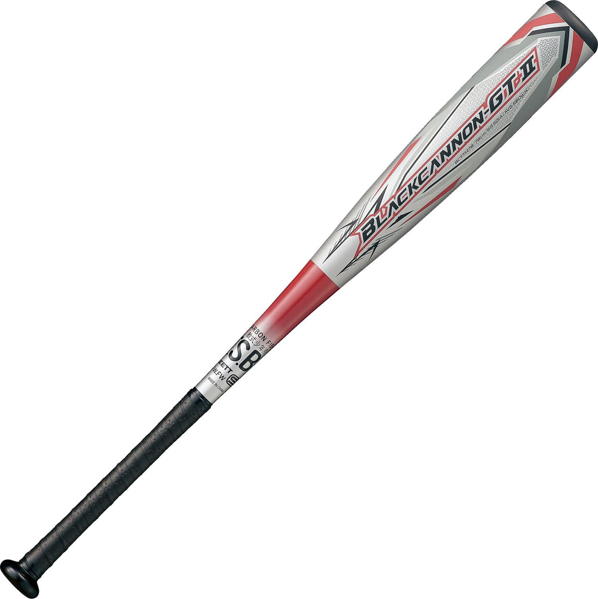 ZETT BCT71478 Boys Baseball Bat, Soft Bat, Made by FRP, 30.7 inches (78 cm), Silver (1300)