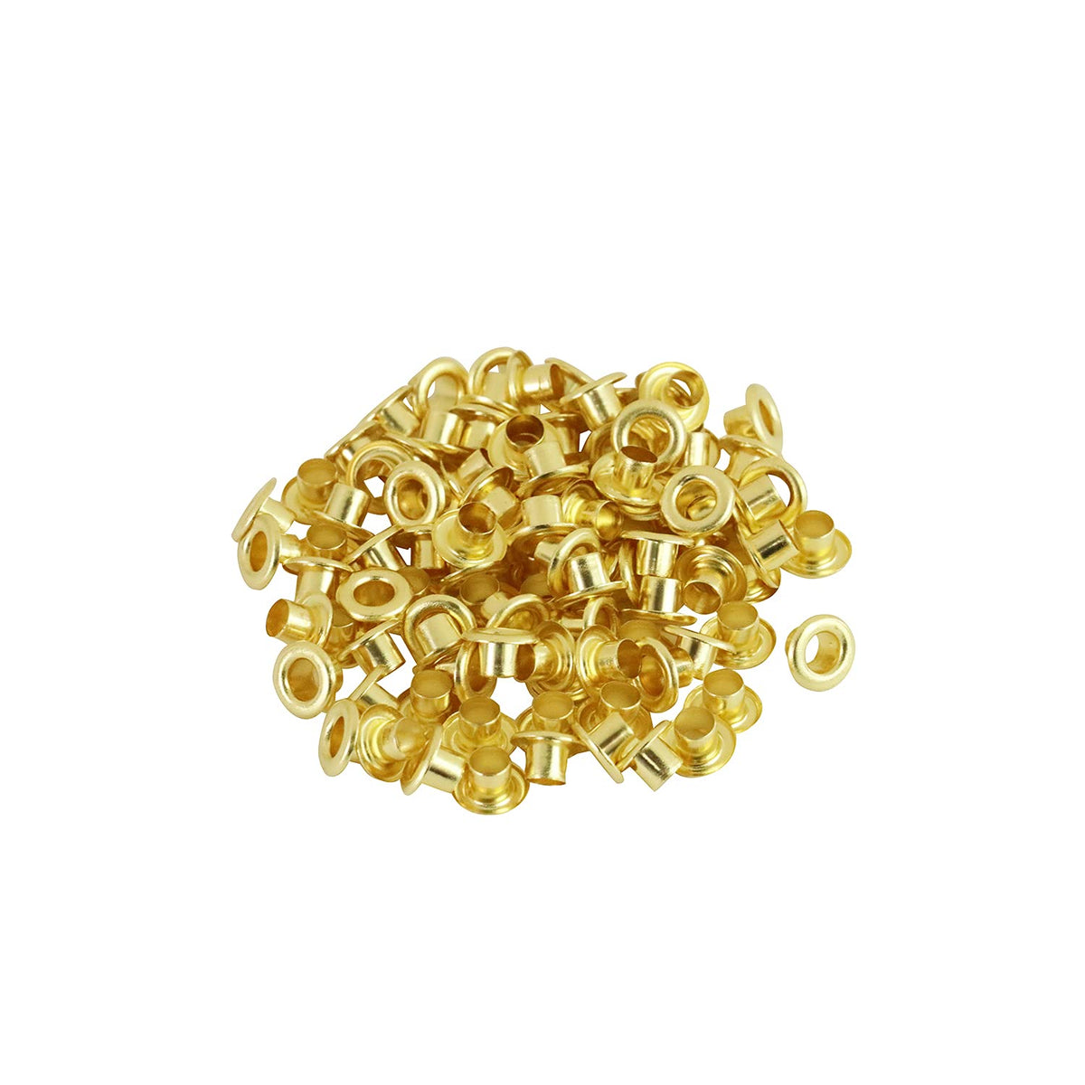 SK11 Double-Sided Grommet Balls, Brass, 0.2 inches (4 mm), 100 Pairs Equivalent, No. 20MT