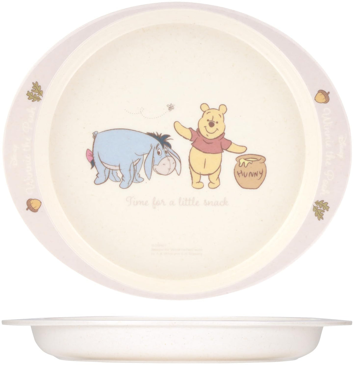 Skater M36B-A Melamine Lunch Plate, Bamboo Fiber Dish, 11.8 fl oz (350 ml), Dishwasher Safe, Disney Winnie the Pooh