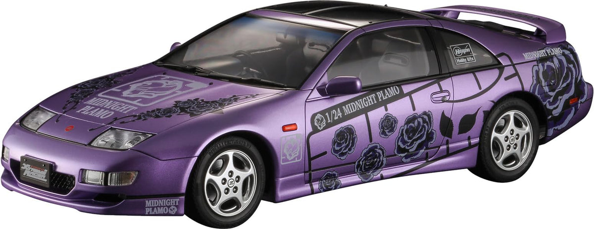 Hasegawa Capital High Battle x Hasegawa Nissan Fairlady Z (Z32) Version R Twin Turbo 2by2 Midnight Plumo 1/24 Scale Plastic Model SP671