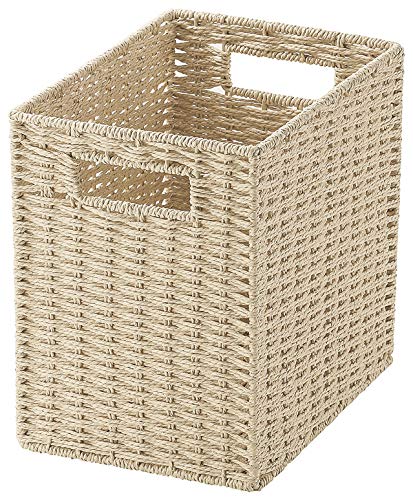 tidori Industrial Storage Box Beige 18x26xh20 cm Paper Basket CH – 405Bg