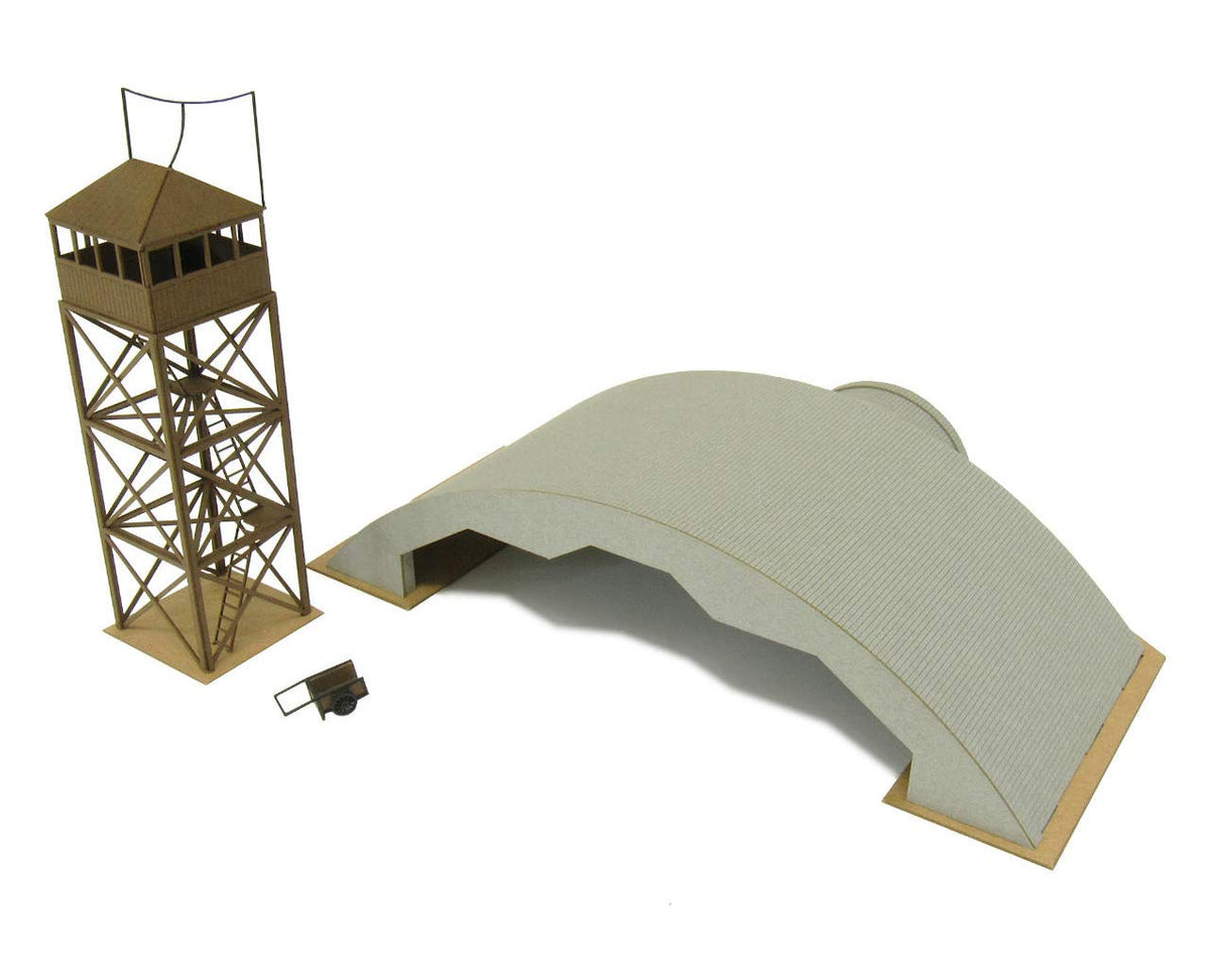 Sankei MK08-10 1/144 Aviation Scene Series War Air Base Bunker Paper Craft