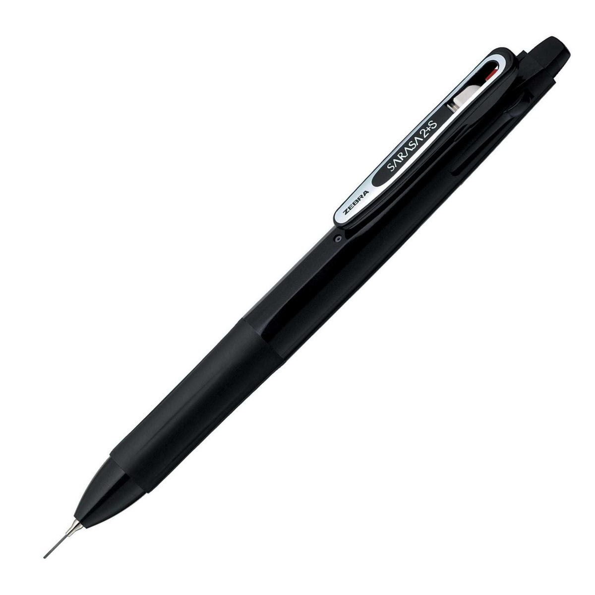 Zebra Multi Function Sarasa 2 and S Black/Red Ink Ballpoint Pen, 0.5mm Mechanical Pencil, Dark Black Body