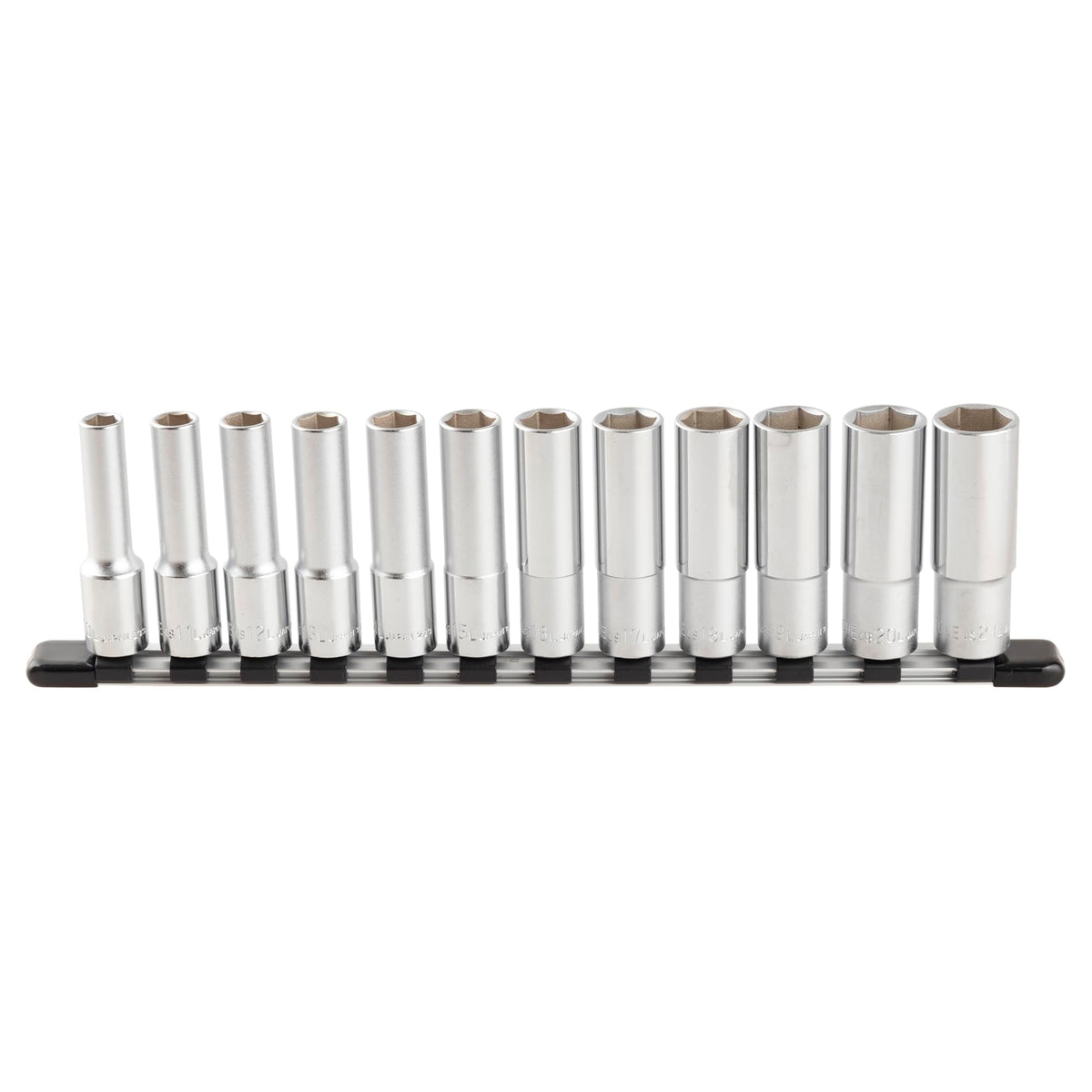HSL412 TONE 1/2" Drive 6 Point Deep Socket Set w/Holder