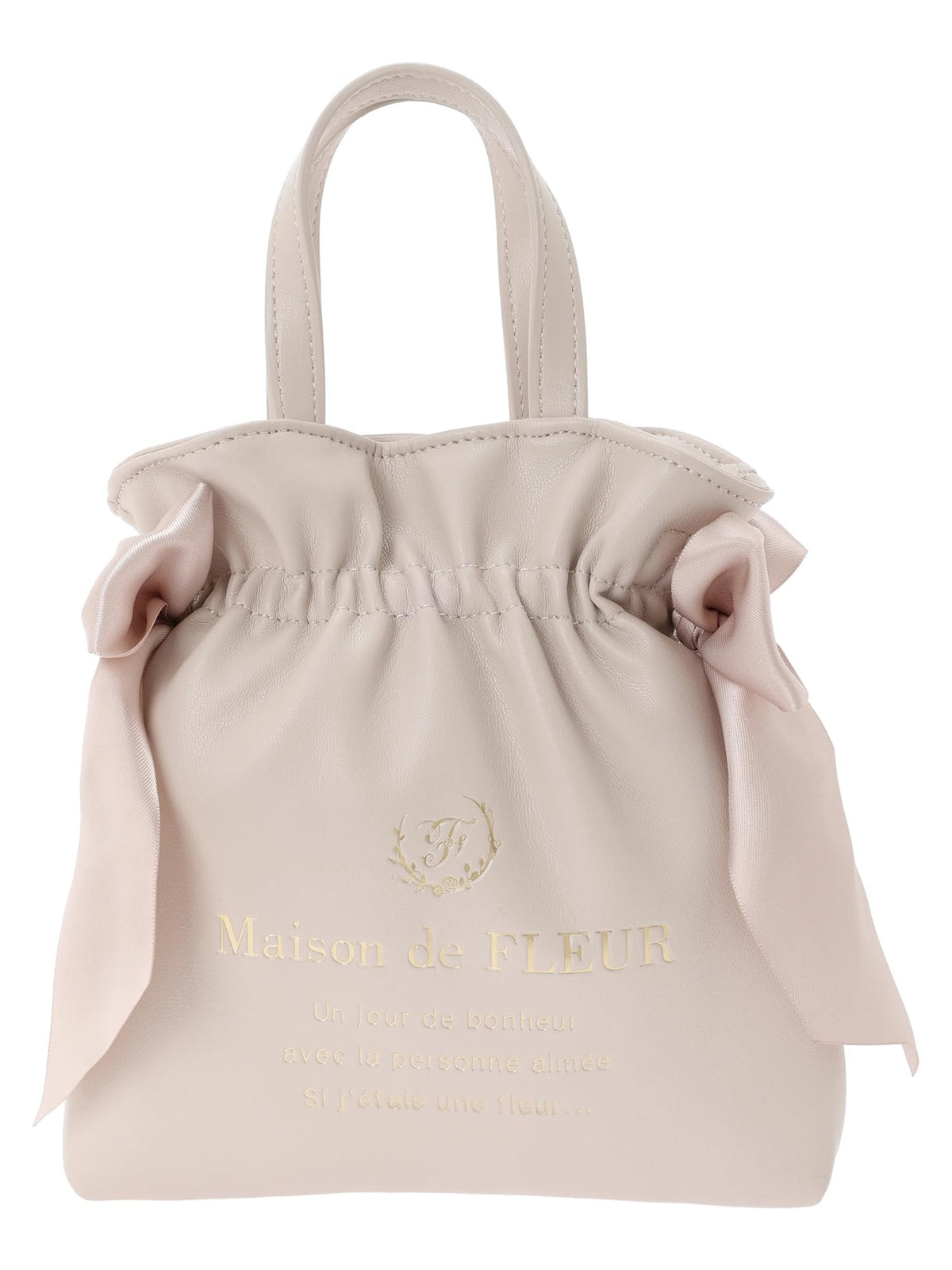Maison de FLEUR(メゾン ド フルール) Girly, Multicolor (Pink/Beige)