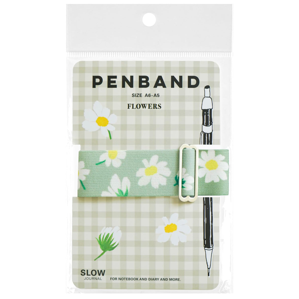 Greeting Life Pen Band MONA MAZ-37 Flower Moss Green