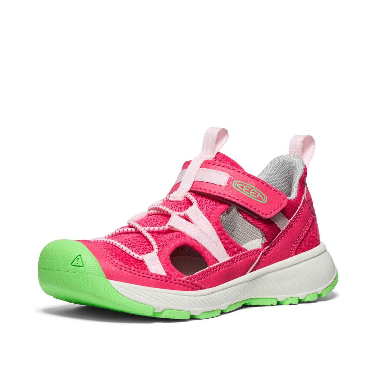 KEEN Unisex-Child Motozoa Breathable Comfortable Easy On Quick Dry Athletic Sandals, Raspberry/Giggle Pink, 2