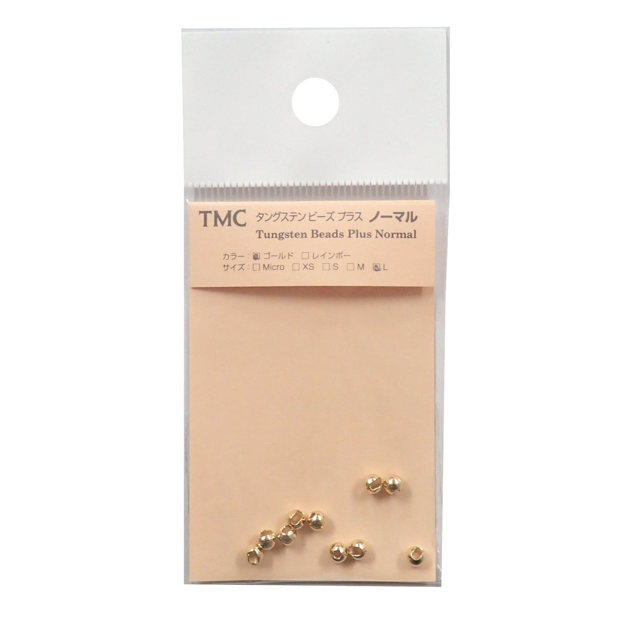 TIEMCO 66609101005 Tungsten Beads Plus GLD NM L 0.1 inches (3.8 mm)