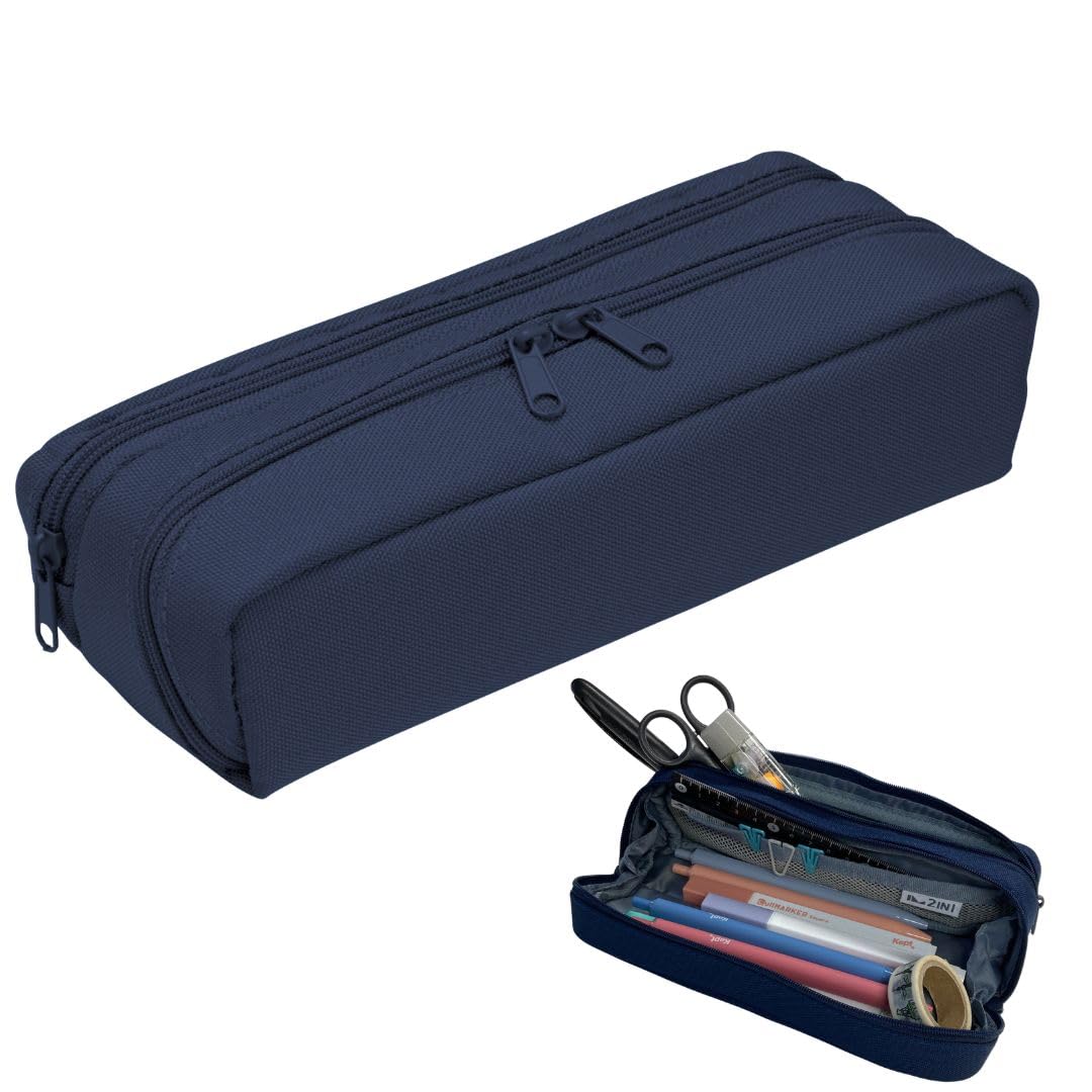 レイメイ藤井 Raymay Fujii FY1088K Pencil Case, Twinny Pen Case, Navy